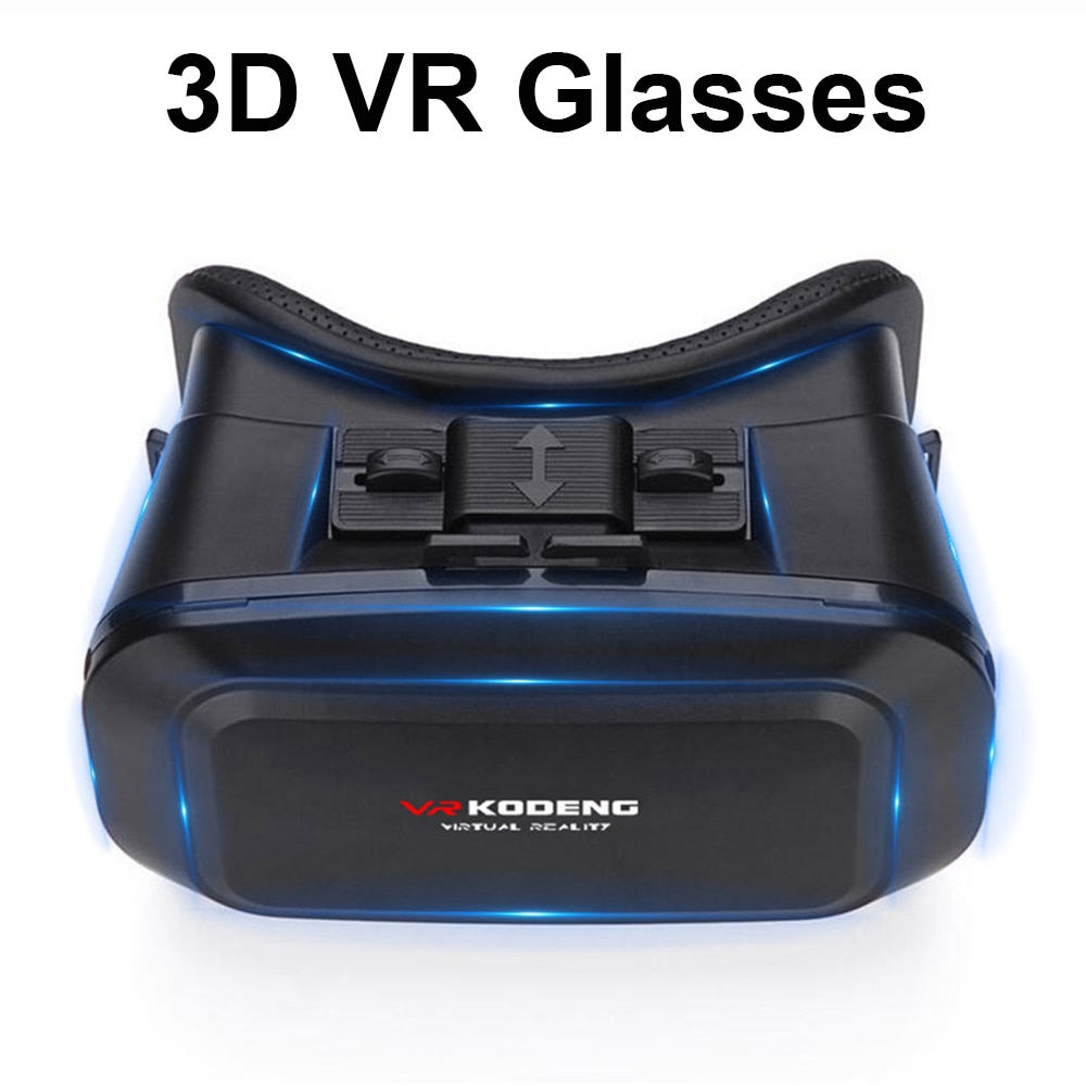 3D Vr Bril Kodeng Vr Bril Draagbare Reizen Virtual Reality Bril Asferische Lens Focus Aanpassing Voor Ios En Android