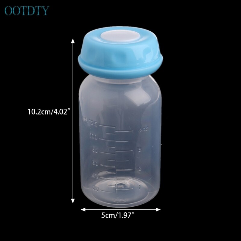 1pc baby 125ml brystmælk foderflasker indsamling opbevaringshals bred opbevaringsflaske 20. apr