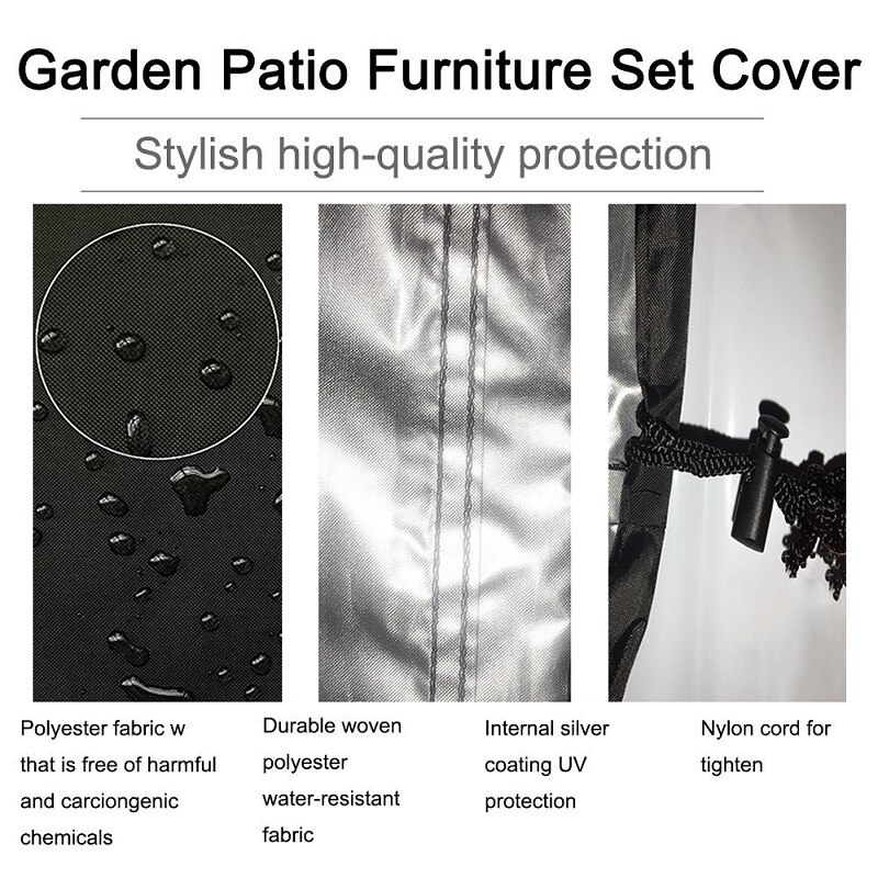 3 size Large Capacity Outdoor Garden Furniture Storage Bag Cushions Seat Protective Cover Waterproof Storage Bags