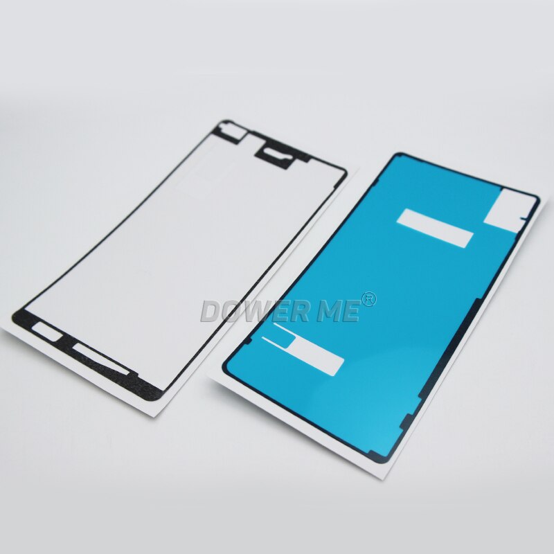 Dower 10 set/lote marco LCD frontal + pegatina de carcasa trasera pegamento adhesivo impermeable para Sony Xperia X Performance XP F8132