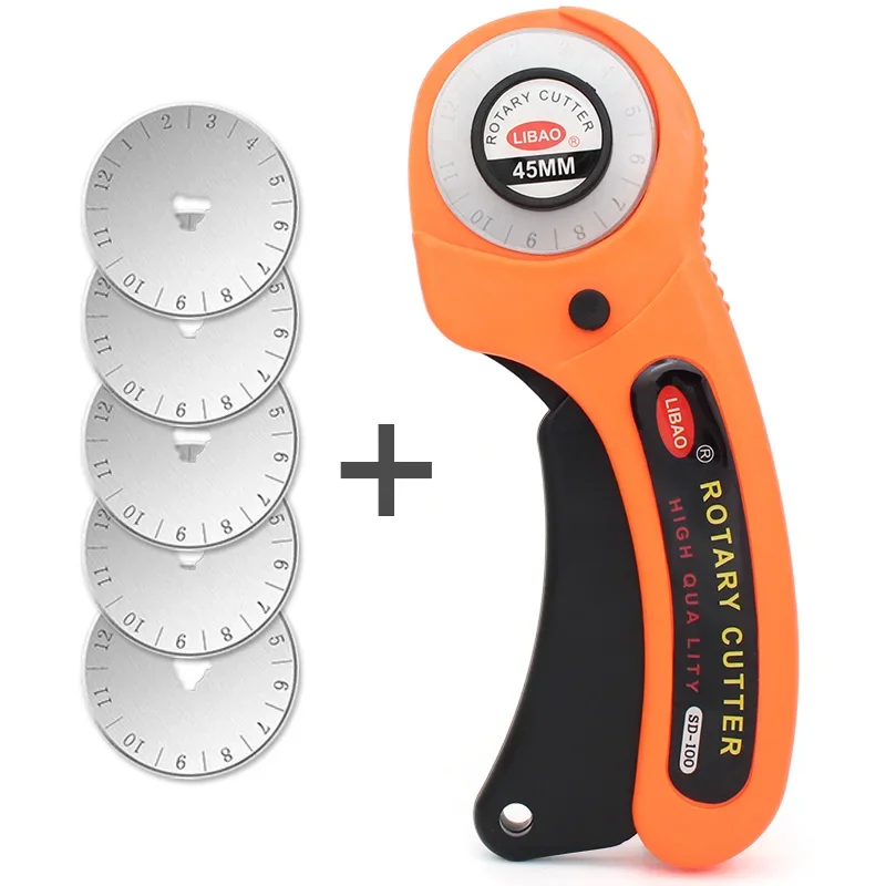 Cortador rotativo para tela, tarjeta, papel, costura, rodillo para acolchar, cuchillo de corte, tijeras de sastre, vestido, ropa de cuero, herramienta de fabricación DIY: Verde claro