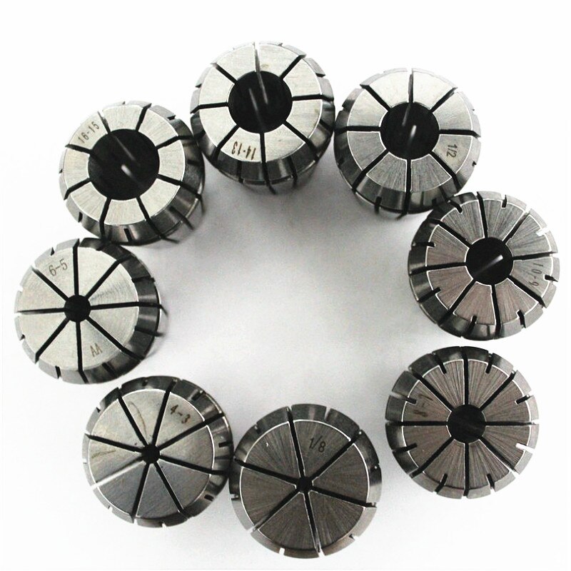 9pcs ER32 Spring Collet chuck Set for CNC Workholding Engraving Machine and Milling Lathe Tool 4/6/8/10/12/14/16/18/20mm Collets