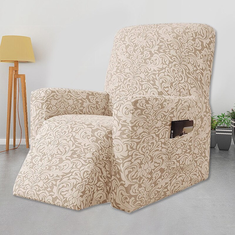 Lounge Recliner Chair Cover Relax Spandex Single Seat Sofa Slipcovers Jacquard All-inclusive Massage Armchair Cover Funda Silla