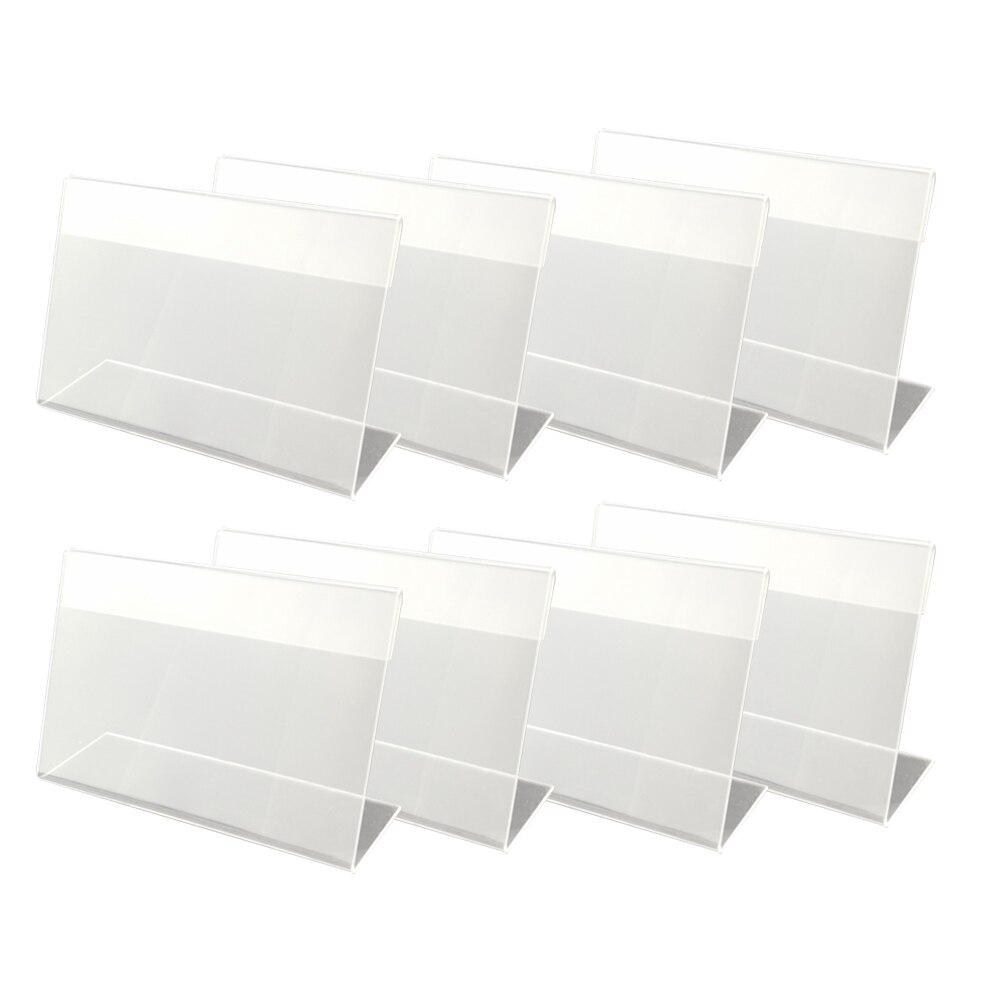 30 st 6 x 4cm akryl hylla etiketthållare prislappar premium plast transparent prislapp med priskort
