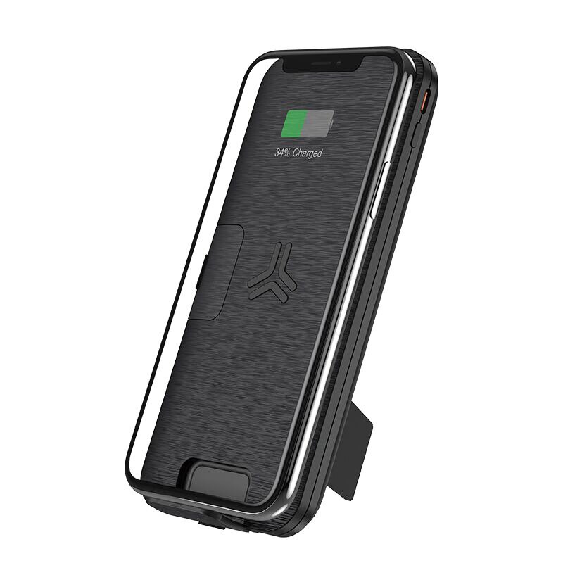 hoco 10000mAh QI Wireless Charger Power Bank QC3.0+PD 18W Fast Charging USB Powerbank External Battery for iphone 11 Samsung S10: Black