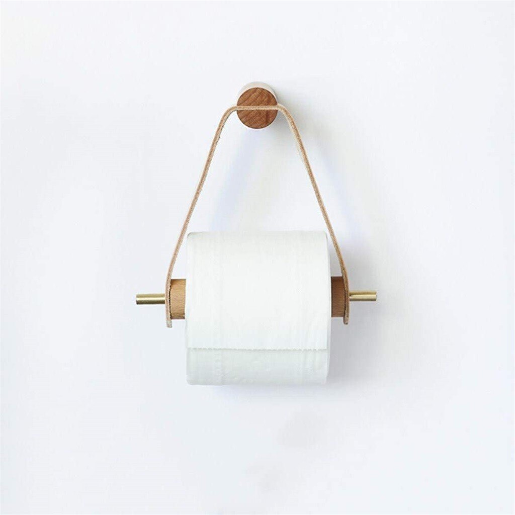 40 # Houten Roll Tissue Houder Papieren Handdoek Opbergrek Badkamer Hanger Opslag Toiletpapier Dispenser Houder Doos