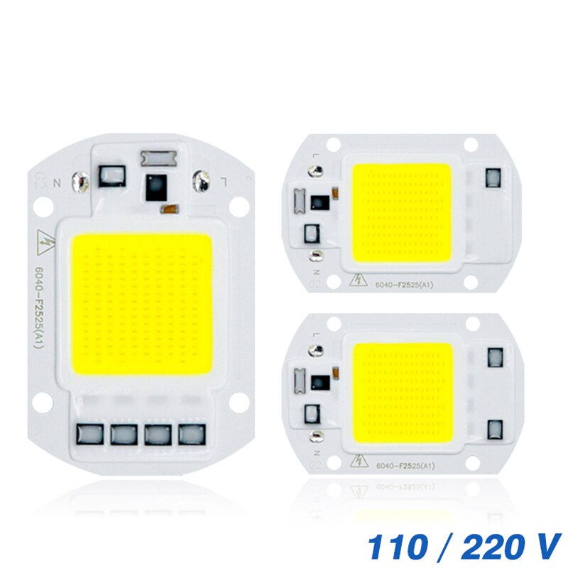 COB chip LED 50W 110V 220V 30W 20W 10W inteligentny IC pasuje do DIY zewnątrz LED światło halogenowe nie ma potrzeby kierowcy