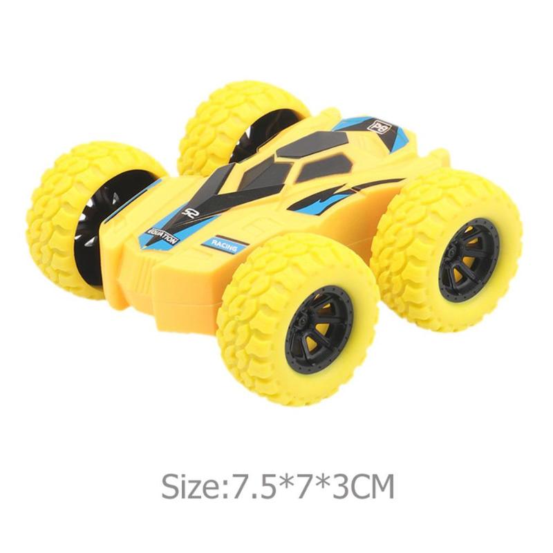 Inertie Vier-Wheel-Drive Model Auto Off-Road Voertuig Dubbelzijdig Dump Acrobatische Klimmen Kinderen Simulatie tracks 7.5X7 Cm