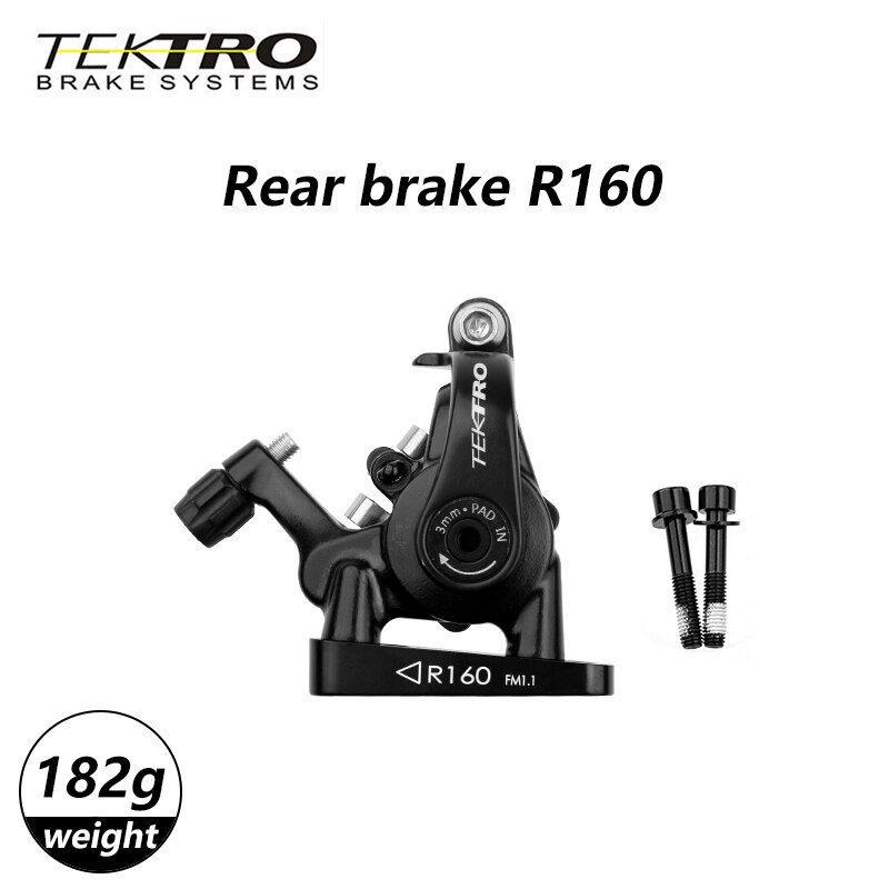 TEKTRO MD-C550 Road Bike Brakes Dual Piston Cable Caliper 160/140mm Road Bike Line Pull Brake Mechanical Bilateral Braking: Rear Brake
