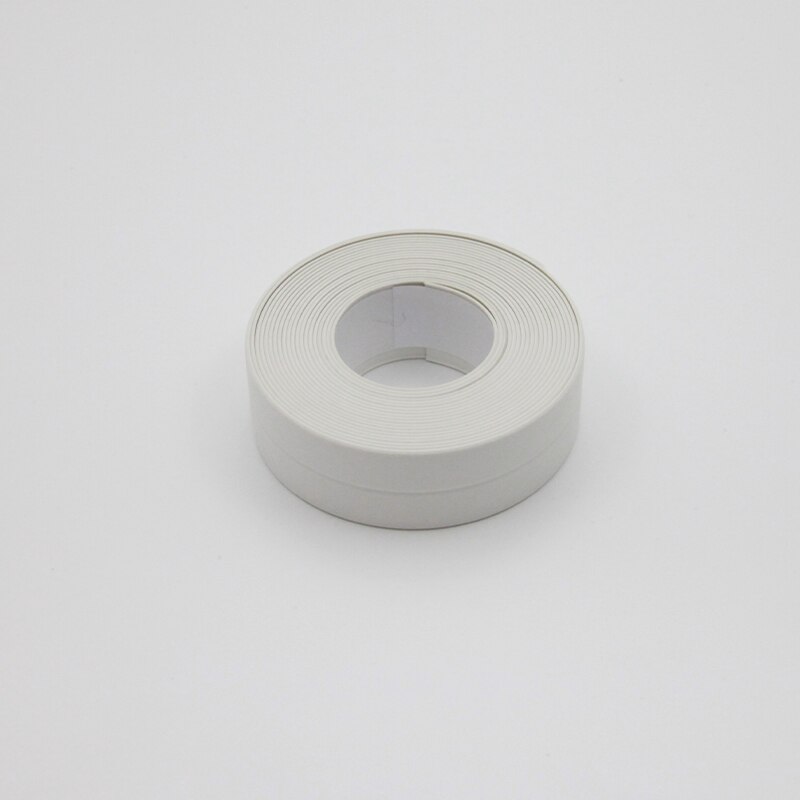 Toilet Waterproof Stick To The Floor Edge Seal Mold Proof Sticker Self-Adhesive Adhesive Edge Toilet Seat Toilet Beautiful: 2.2White