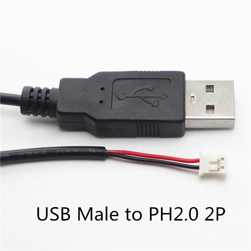 0.3m 5V USB Power Supply Cable To XH2.54 PH2.0 Dupont 2P 4P Charger Charging Cord Extension Connector DIY: Orange