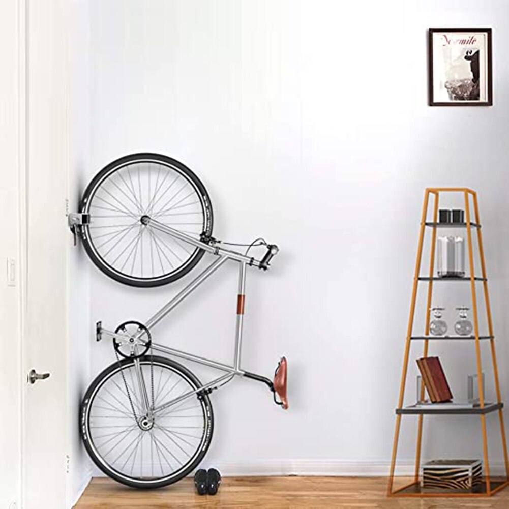 Fiets aan de muur bevestigde haak racefiets parkeergesp draagbare wandhouder verticale displayhouder voor binnenopslagsysteem