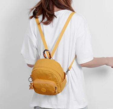 kids bag Original mini school Backpack Women nylon Bagpack small Shoulder keychain Back pack girls school bags mochila: Yellow
