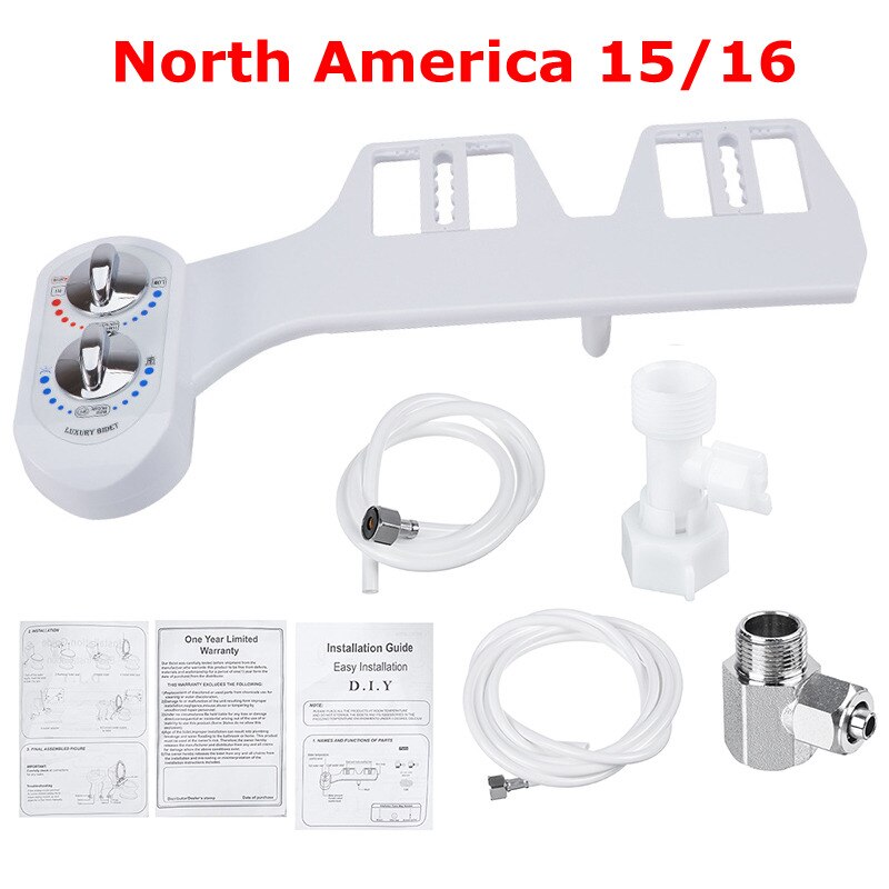 Badkamer Koud/Warm Water Toilet Verse Waternevel Non Elektrische Bidet Toilet Seat Attachment Enkele Zelfreinigende Nozzle: Type A