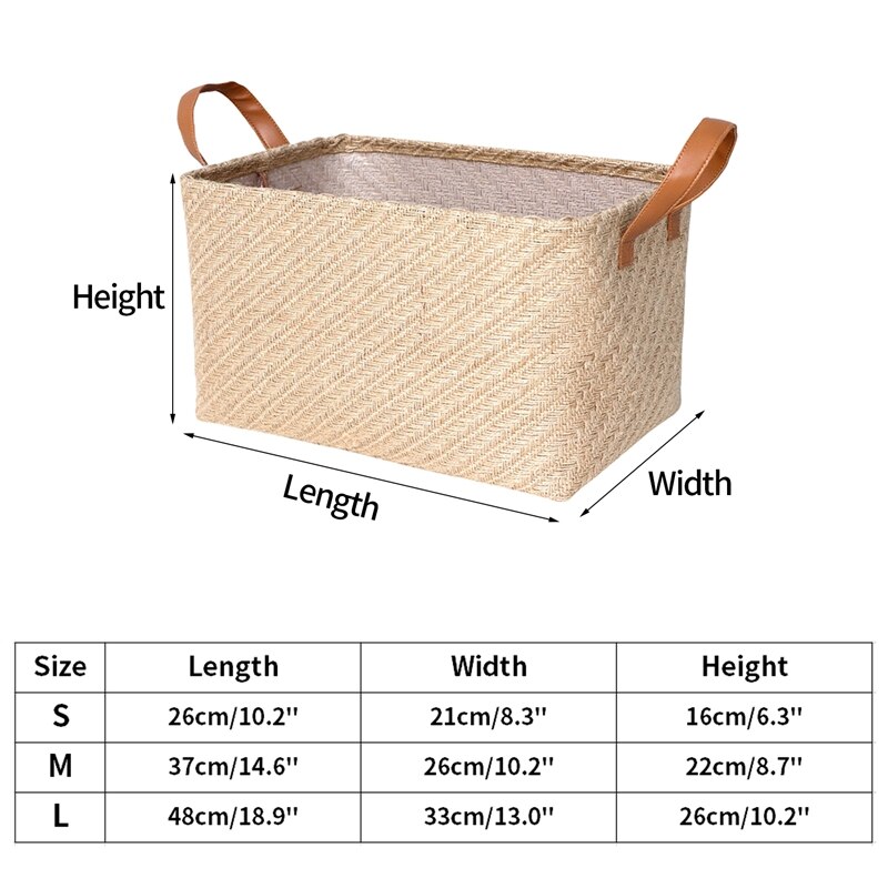 Folding Storage Basket Foldable Linen Storage Box Bins Fabric Organizer Organize Office Bedroom Closet Toys Laundry Basket