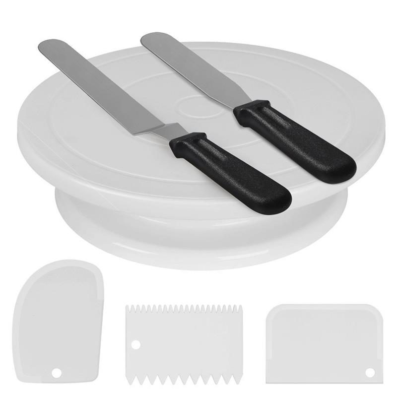 Cake Decorating Kit Bakeware Accessories Cake Turntable Set Pastry Tube Fondant Tool Kitchen Dessert Baking Pastry Supplies: Default Title