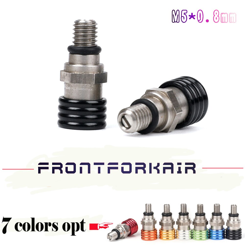 Válvula de alivio de purga de aire de horquilla delantera de tornillo Universal M5 para CR CRF YZ YZF WRF KX KXF RMZ 85 125 250 450 MX Motocross Enduro
