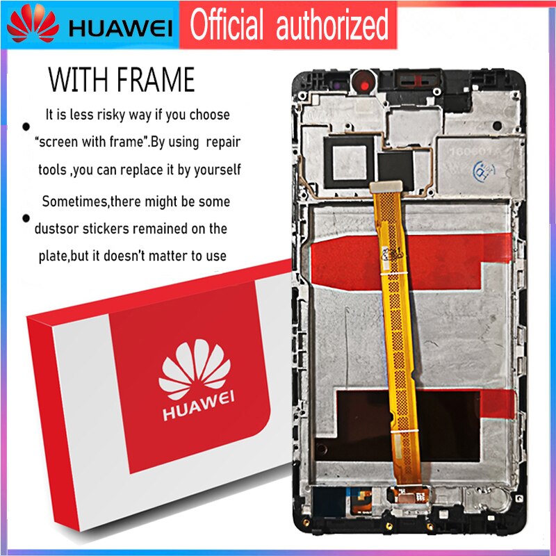 Original For Huawei Mate 8 LCD Touch Screen with Frame Digitizer Replacement Display For Mate 8 Mate8 Lcds NXT-L29