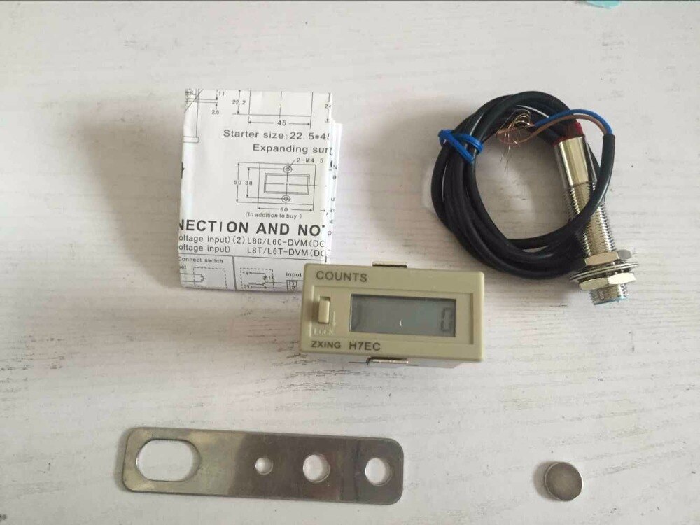 1sets Digital display electronic counter industrial timer device is used for the timer 6P/8P H7EC-BLM 3V-240V