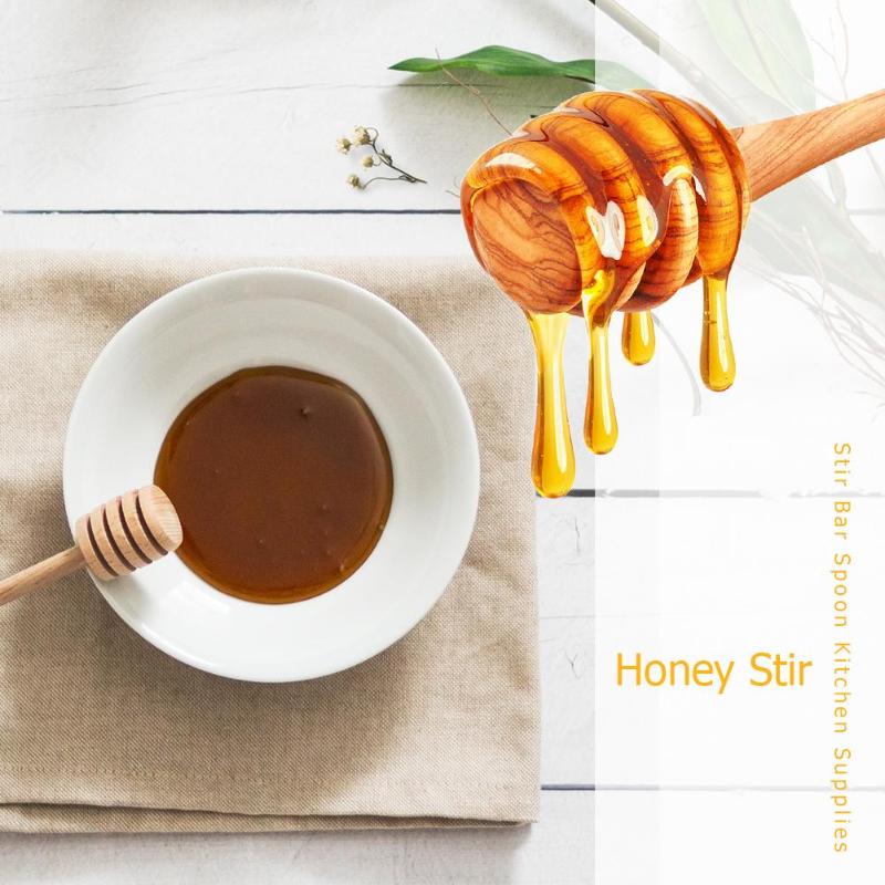 2-Pack 7-Inch Glass Honey Dipper Sticks – Honeycomb Design Drizzler Spoon For Jars, Perfect For Honey, Syrup, Jam & More