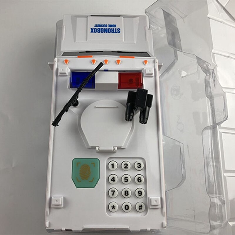 Vingerafdruk Wachtwoord Cash Truck Auto Spaarpot Papier Spaarpot Kinderen Grote Veilig Saving Coin Box