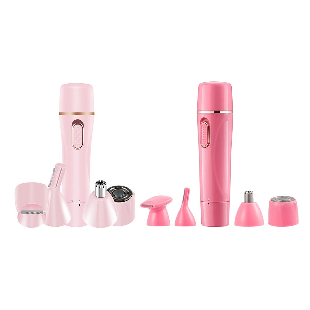 4 In 1 Multifunction Portable Nose Ear Hair Trimmer Set Wireless Cutter Beard Shaver Face Nose Sideburns Hair Removal Device