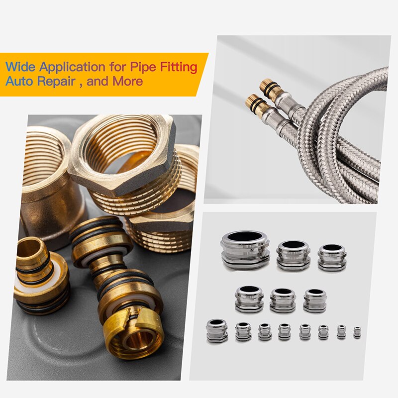 150Pcs/200Pcs/225 Stuks Nbr Afdichting O-Ringen Kit Rubber Ringen Set Nitril Wasmachines Olie slip Pakking Afdichting Silicone O Ring