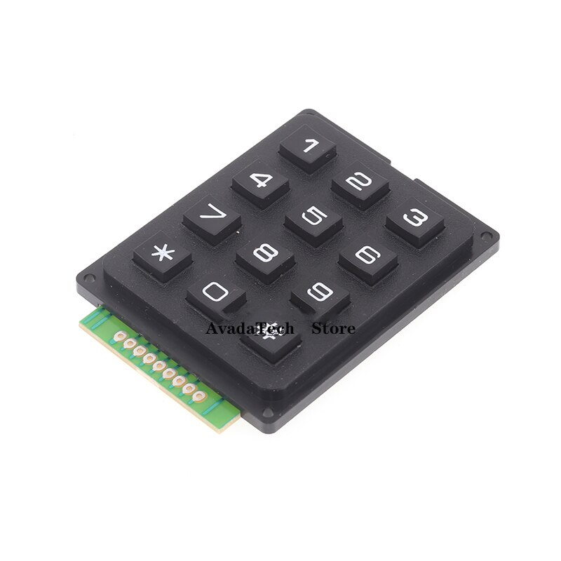 Single Chip Microcomputer Keyboard Key Matrix 4X3 4X4 16 Key Industrial Keyboard Module Line Scan