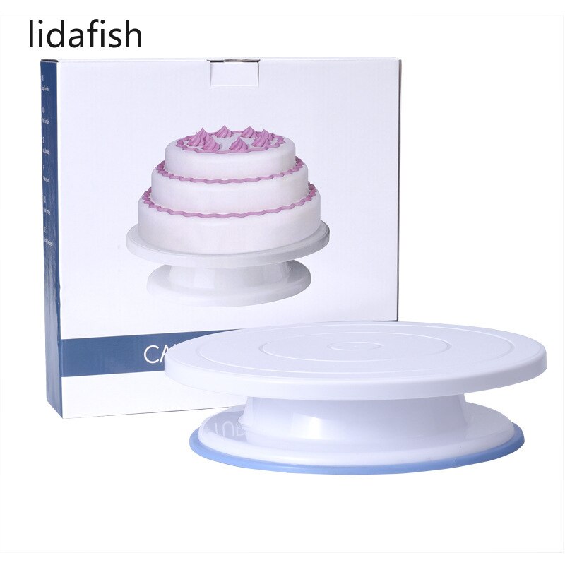 Lidafish kuchenständer, stabiler, rutschfester drehteller, tortendekorationszubehör, backformen, backzubehör für runde kuchen