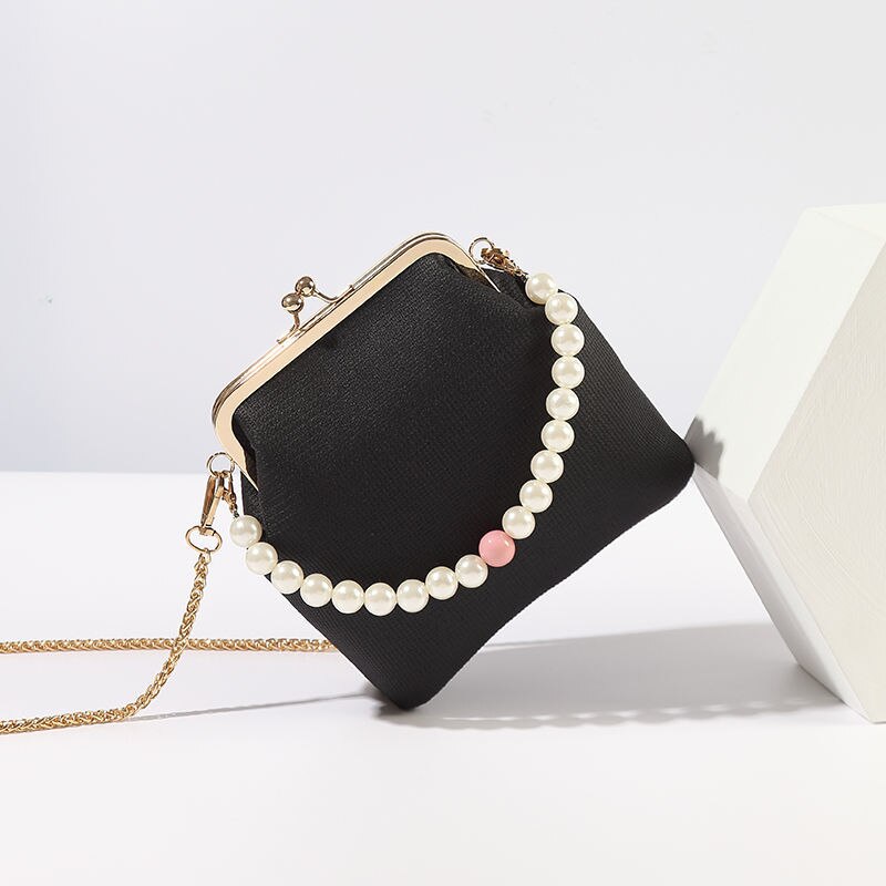 Bolsa tiracolo com fechadura cadeia, bolsa de lona, crossbody de ombro feminina, couro pu vermelho dentro, bolsas femininas, frete grátis: A women bag black