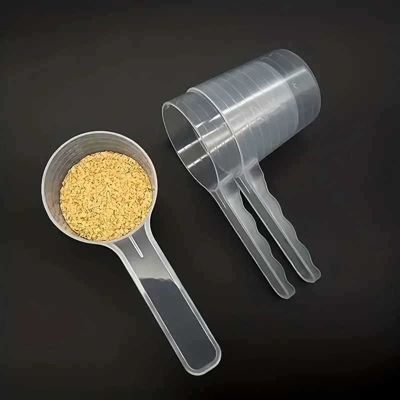 1 Pc Transparante Huisdier Maatlepel Met Schaal Plastic Hond Kat Voeden Schop Huisdier Servies Levert 50G 100 Ml