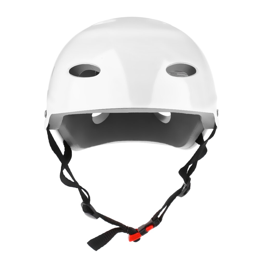 Colorful Adjustable Water Sports Safety Helmet Hard Protection Hat for Wakeboard Kayak Canoe Surf Skate All Sizes Skateboard Jet: White L
