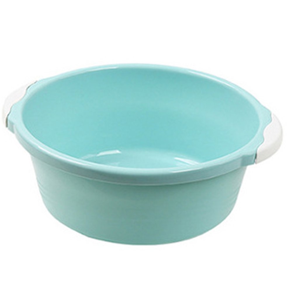 Household washbasin plastic basin small thick round dish sink wash basin wash basin basin wash basin small basin: Default Title