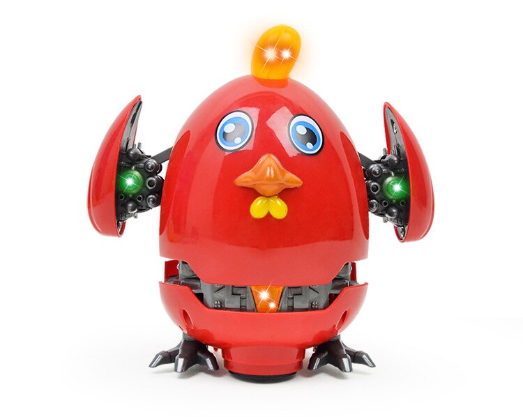 Karikatur verzerrung kampf huhn, freundlicher spielzeug, licht musik, Universal- huhn, elektrische verformung huhn freundlicher beste