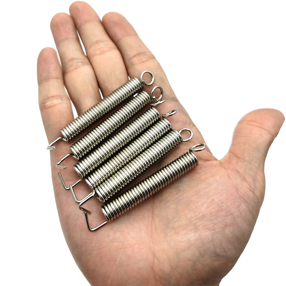 Lot De 51 Ressorts De Traction Double Nickelés Uxcell - Dimensions : 0.5x4.1x18mm - Pour Bricolage Et Réparations