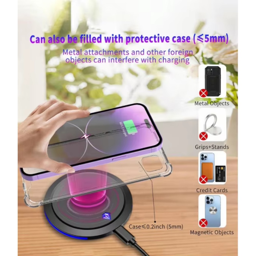 15W Wireless Charger Fast Wireless Charger Charging For QI 13 /12