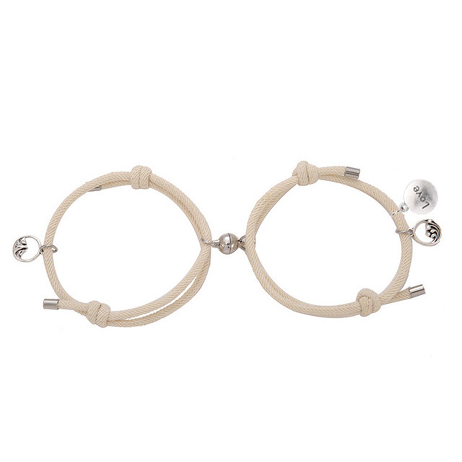 Een Plechtige Van Liefde Armbanden De Legering Verstelbare Magnetische Zuigkracht Armband Cadeaus Voor Liefhebbers Mujer Pulseras Voor Vrouwen