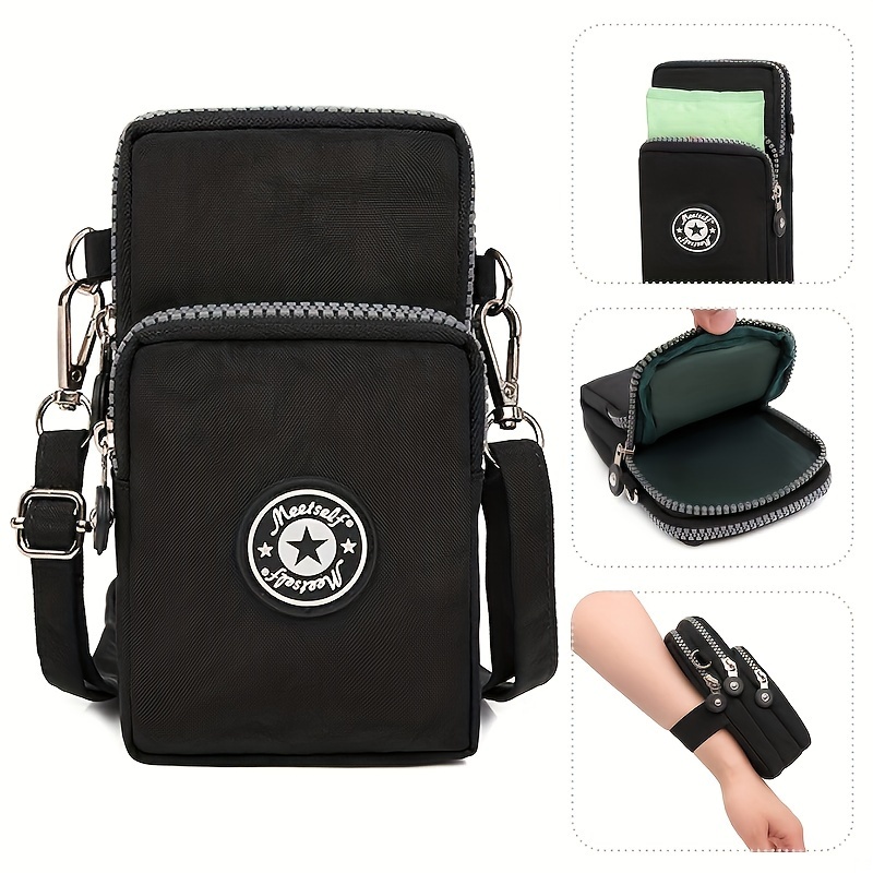 Crossbody Verticale Mobiele Telefoon Tas Vrouwen Hangende Arm Ouderen Mobiele Telefoon Tas Nek Doek Tas Draagbaar voor Wandelen Kleine Tas