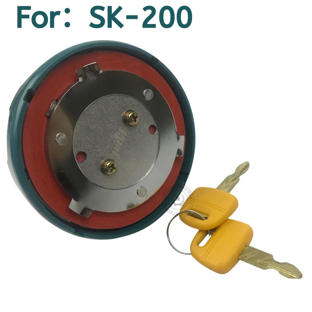 Excavator Accessories Diesel tank cover Anti-theft fuel tank cap for SK200/210/250/260/330/350-8