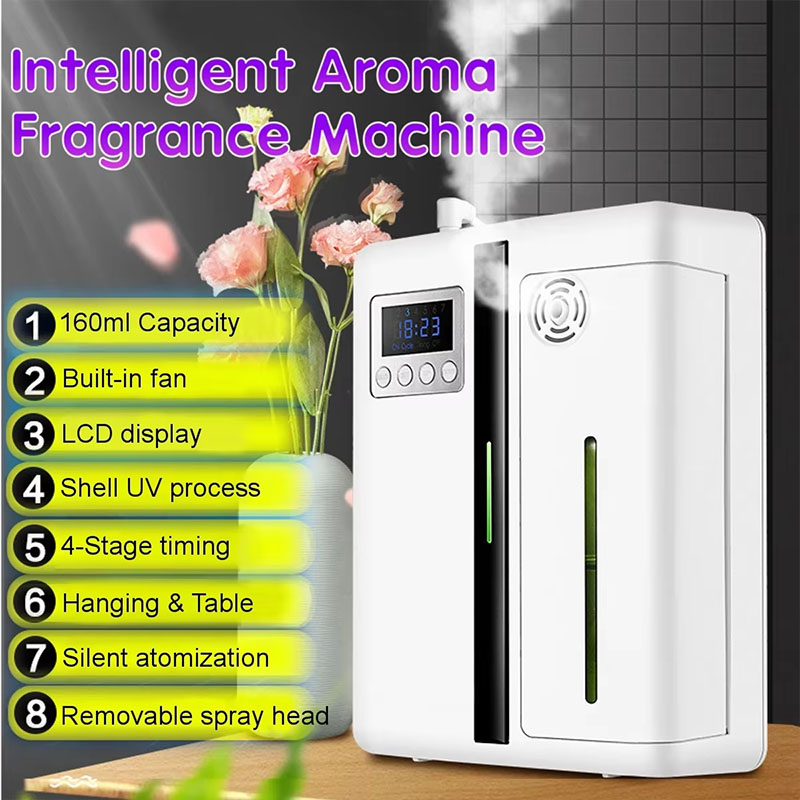 Máquina de aromaterapia, máquina de aromaterapia de aceite esencial inteligente de 160ml, máquina de aromaterapia para el hogar, máquina de aromaterapia para hotel