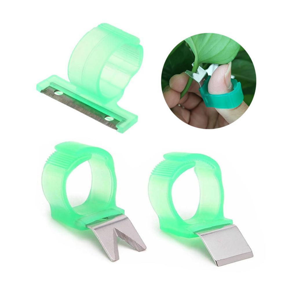 1 Pcs Groenten Picker Duim Ring Tomaat Komkommer Druif Fruit Hand Snijgereedschap Sharp Blade Snelle Picking Helper Voor Groente