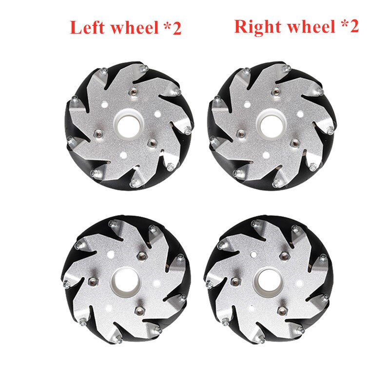 50mm Mecanum wheel Metal Omnidirectional Wheel Special for TT motor Wheels For Arduino Robot Chassis Accessories DIY Kit