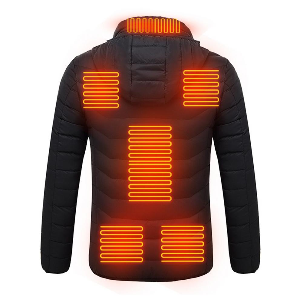 USB Electric Heating Jacket 8 Zone Heating Waterproof Heated Coat Warm Winter Thermal Clothing For Men Women