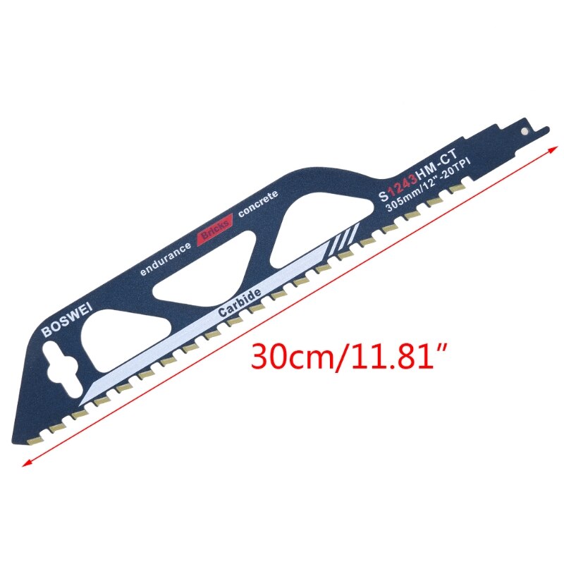 S1243HM Demolition Masonry Reciprocating Saw Blade for Cutting Brick Stone with Cemented Carbide Teeth Blades
