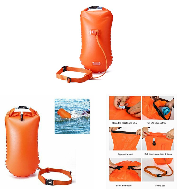 Lifesaving Bag River Lake Sea For Surfers Swimmers Summer Waterproof Inflatable Swim Safety Float Waterproof Bag Swimming Bag
