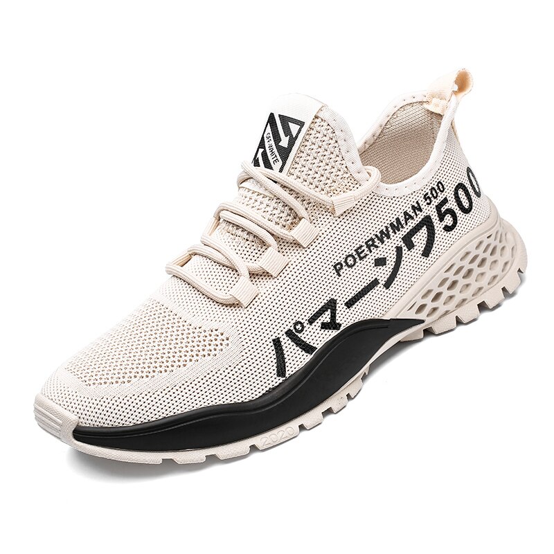 Zapatillas de tela vaquera para Hombre, zapatos informales transpirables, zapatilla zapatos de lona, Zapatillas de cordones, planas: Beige / 7