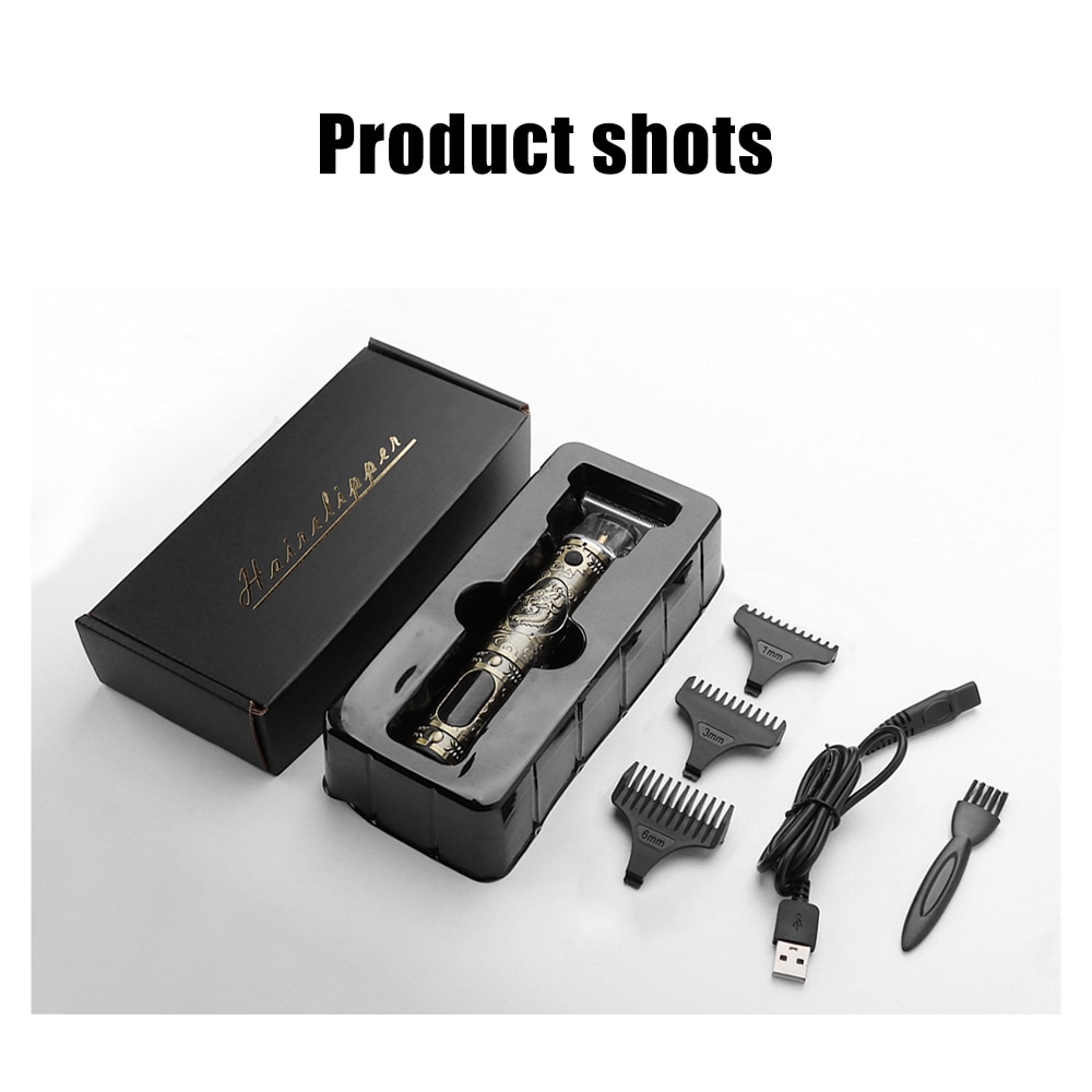 T9 0Mm Professionele Tondeuse Baard Trimmer Elektrische Oplaadbare Mannen Haar Scheerapparaat Baard Kapper Hair Cut Snijden Machine