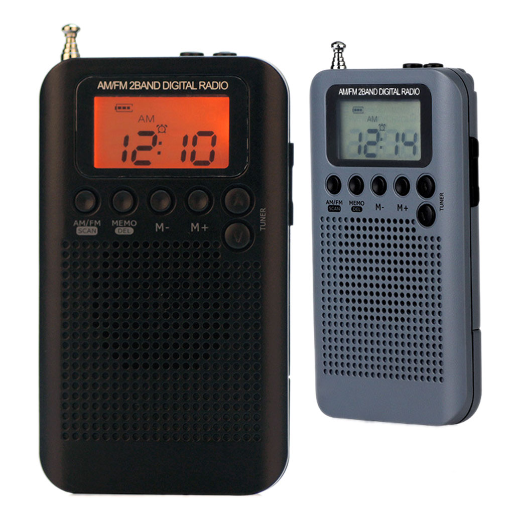 Draagbare Am Fm Digitale Radio Pocket Mini Digitale Tuning Radio Ontvanger Lcd-scherm Radio Stations 3.5Mm