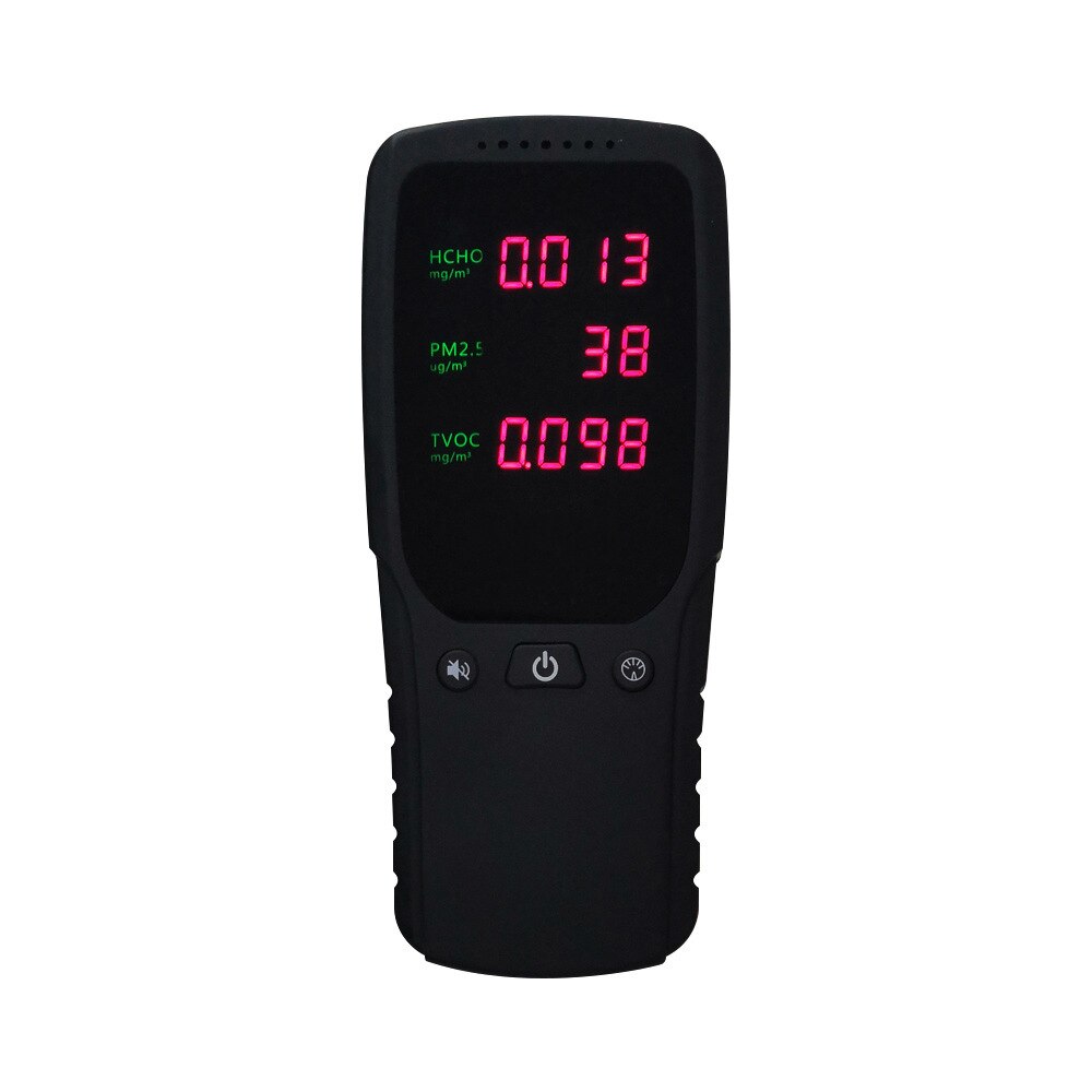 Gas Analyzer Air Monitor Digital Tube Screen Display PM2.5 HCHO TVOC Multifunction Meter Air Home Detect Tool