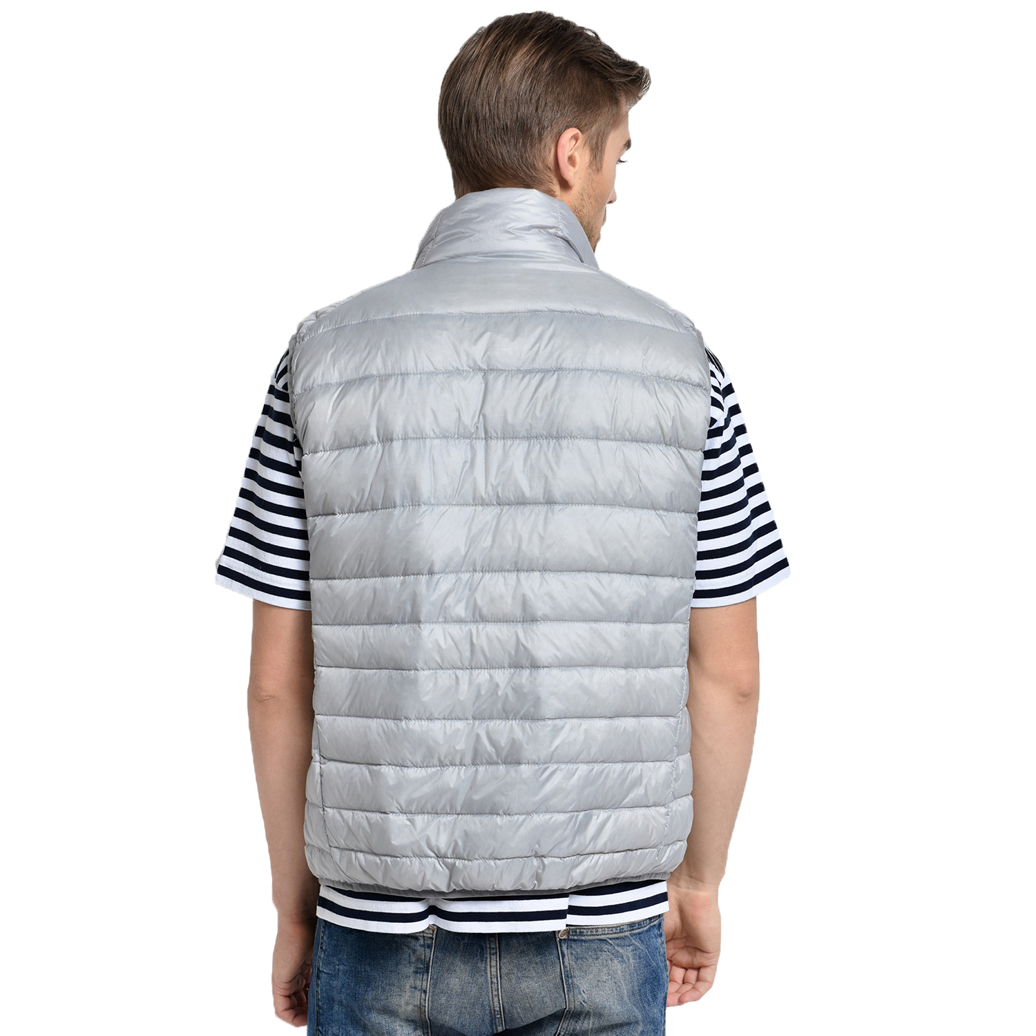 nouveaux hommes sans manches veste hiver ultra-léger blanc canard vers le bas gilet mâle mince gilet hommes vêtements coupe-vent gilet